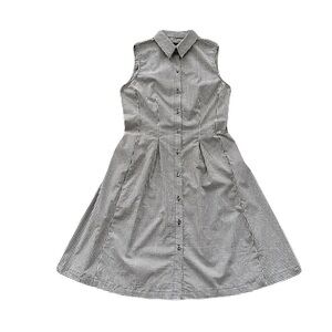 Talbots Plaid Shirt Dress With Two Pockets Size 6P